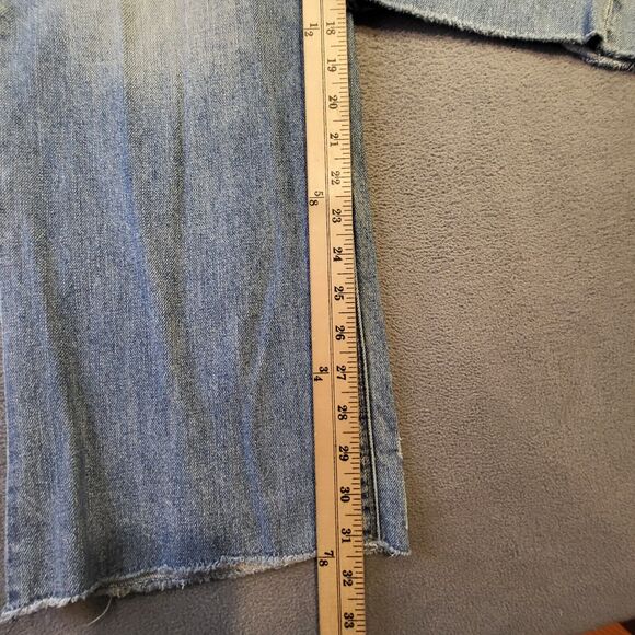 Buffalo David Bitton Mens 38x31 Ruffer Straight Stretch Blue Jeans Distressed - Picture 8 of 11